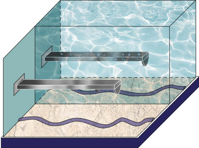 Schematic of the tip-sample interface comparing air at a given Relative Humidity with air.