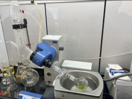 Preparation of Crude Leaf Extract Using Rotary Evaporator