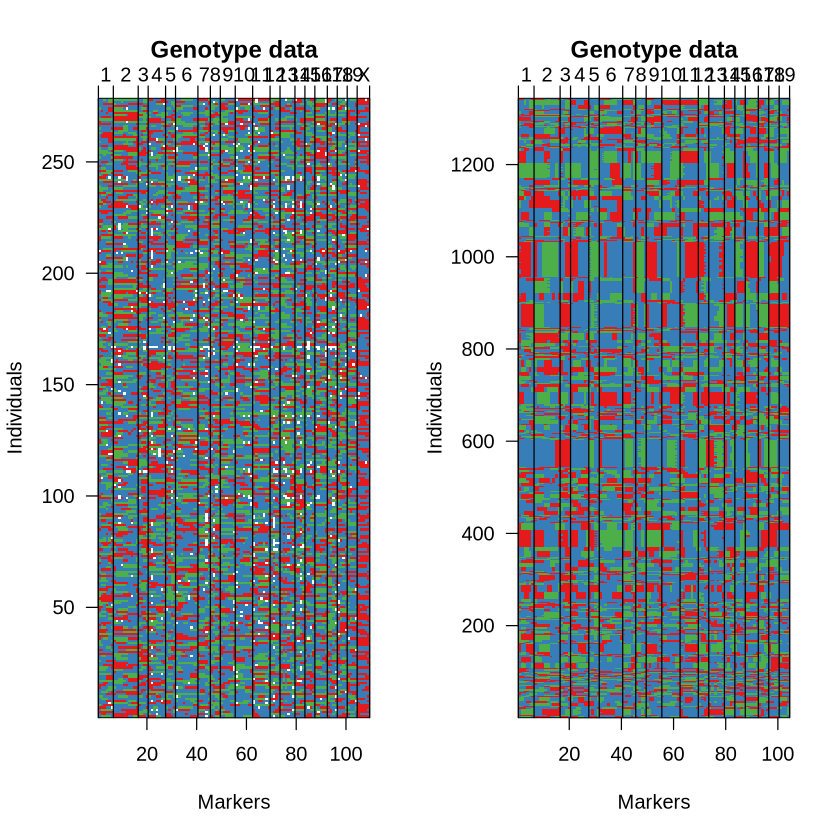 Plot with title “Genotype data”