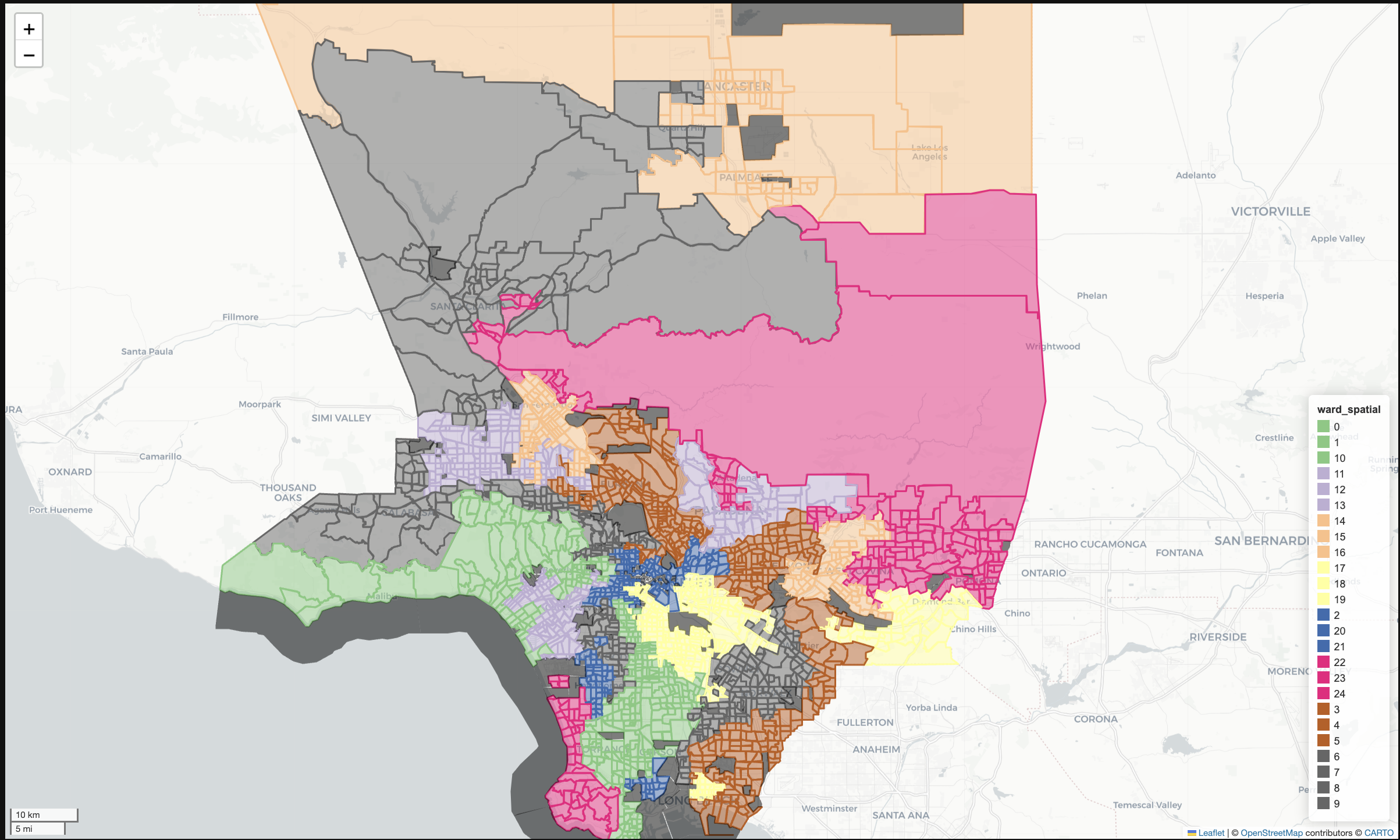 Geodemographic Regions in Los Angeles