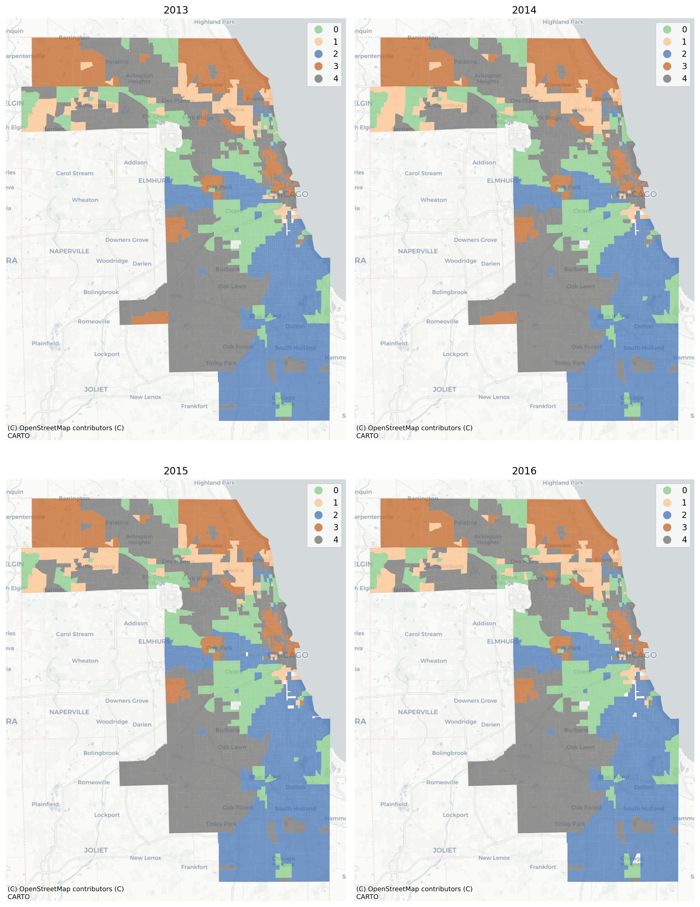 Geodemographic Neighborhood Types in Chicago