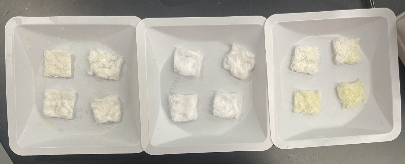 Pad samples pre Absorption test