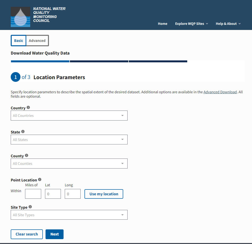Water Quality Portal. https://www.waterqualitydata.us/