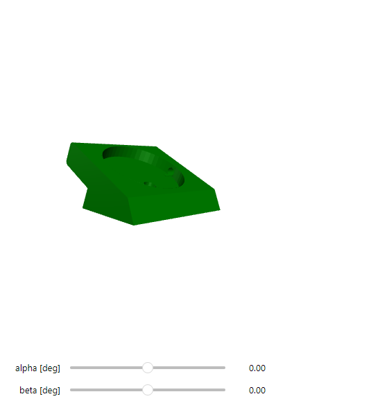 3D schematic of coin cell holder.