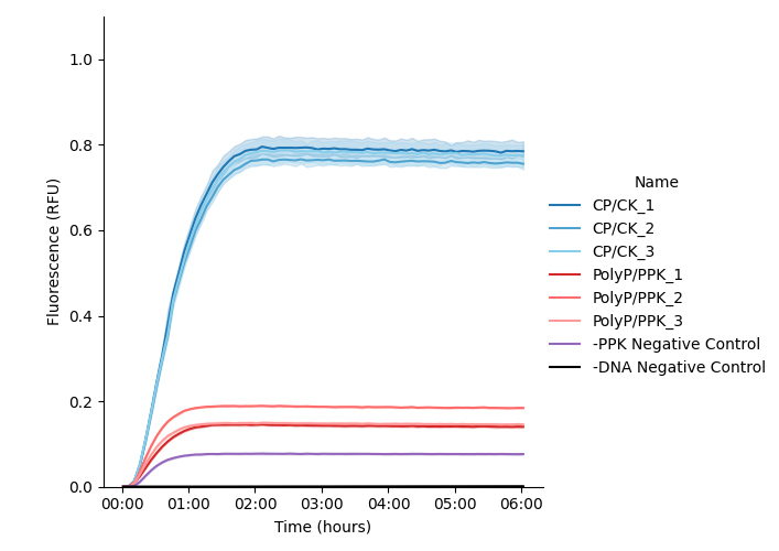 Group 1 deGFP expression kinetics